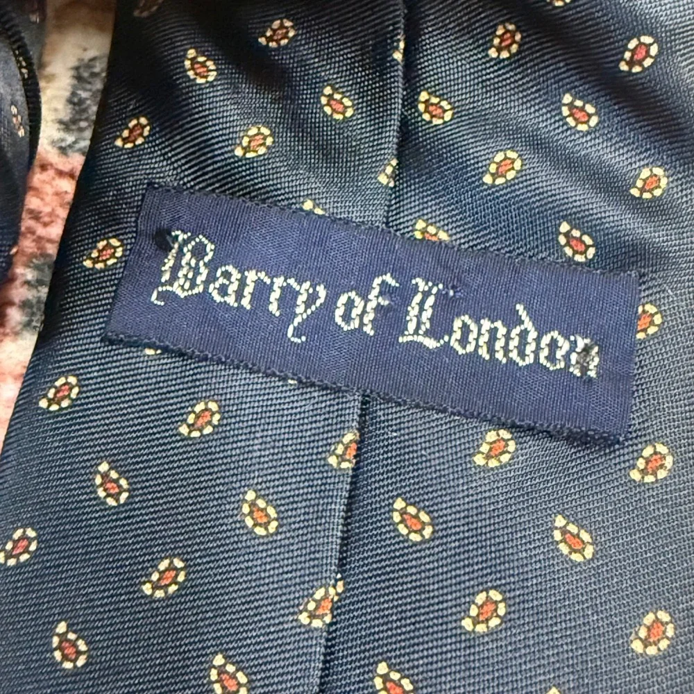 Barry of London Necktie Paisley Print Business Career Classic‎